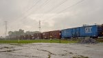 Box cars in the yard